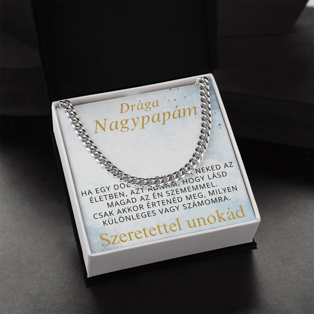 Különleges ajándek a dear nagypapámnak